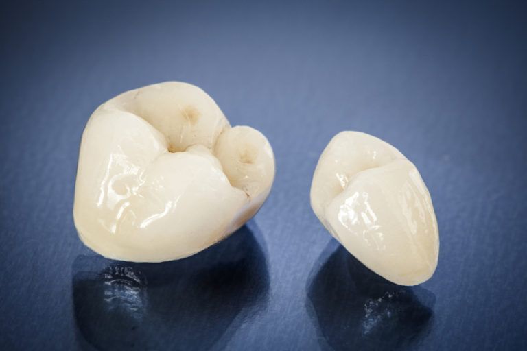 Finished ceramic crowns